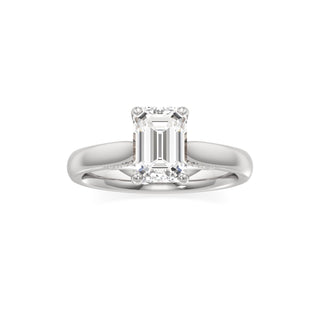 Amaris Elongated Cushion Cathedral with Hidden Side Diamonds