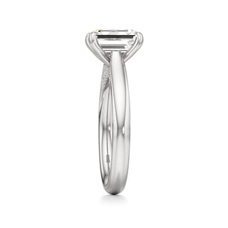 Amaris Elongated Cushion Cathedral with Hidden Side Diamonds