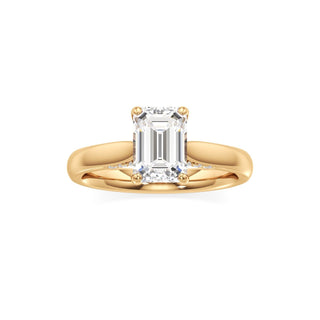 Amaris Elongated Cushion Cathedral with Hidden Side Diamonds