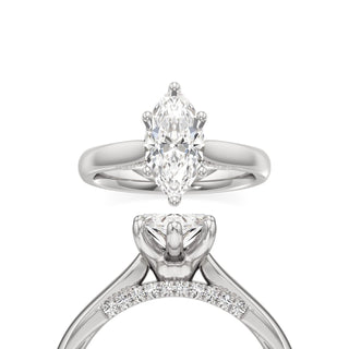Amaris Marquise Cathedral with Hidden Side Diamonds