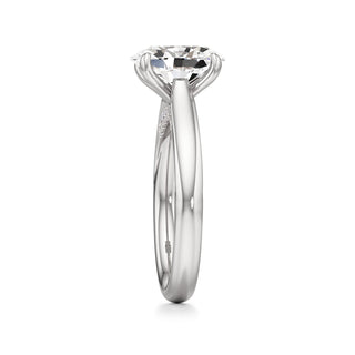 Amaris Elongated Cushion Cathedral with Hidden Side Diamonds
