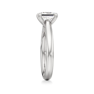 Amaris Elongated Cushion Cathedral with Hidden Side Diamonds
