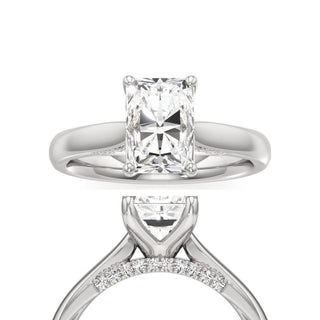 Amaris Radiant Cathedral with Hidden Side Diamonds
