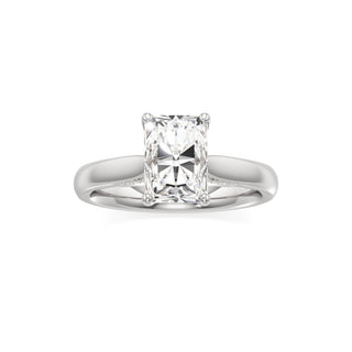 Amaris Elongated Cushion Cathedral with Hidden Side Diamonds