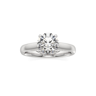 Amaris Elongated Cushion Cathedral with Hidden Side Diamonds