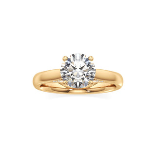 Amaris Elongated Cushion Cathedral with Hidden Side Diamonds