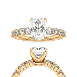 Anika Radiant Graduated Round Side Stones