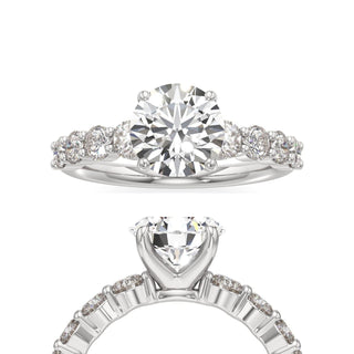 Anika Round Graduated Round Side Stones