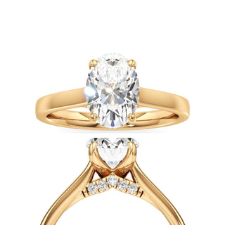 Annelise Oval Cathedral with Diamond Bridge