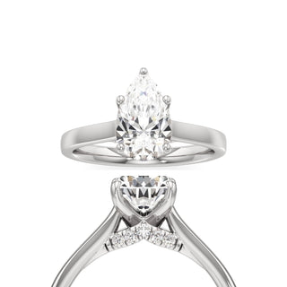 Annelise Pear Cathedral with Diamond Bridge
