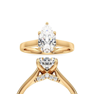Annelise Pear Cathedral with Diamond Bridge