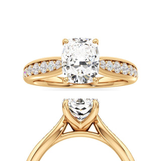 Asteria Elongated Cushion Diamond Band