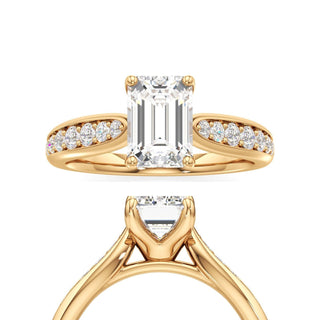 Asteria Elongated Cushion Diamond Band
