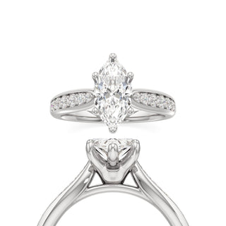 Asteria Elongated Cushion Diamond Band