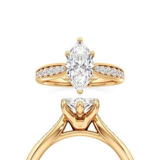 Asteria Elongated Cushion Diamond Band