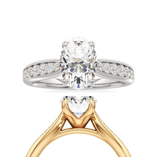 Asteria Elongated Cushion Diamond Band
