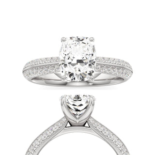 Auren Elongated Cushion Pave Band