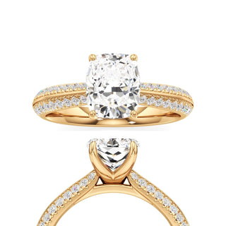 Auren Elongated Cushion Pave Band