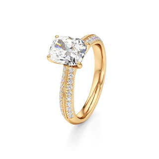 Auren Elongated Cushion Pave Band