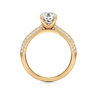 Auren Elongated Cushion Pave Band