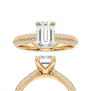 Auren Elongated Cushion Pave Band