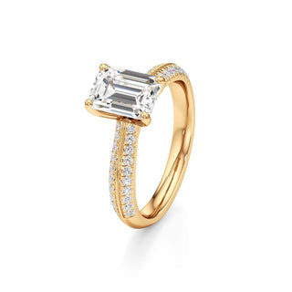Auren Elongated Cushion Pave Band