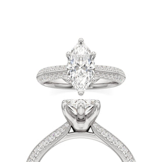 Auren Elongated Cushion Pave Band