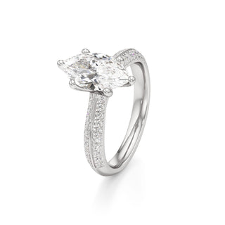 Auren Elongated Cushion Pave Band