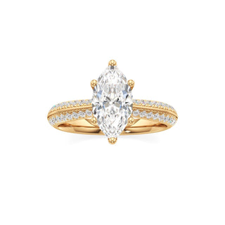 Auren Elongated Cushion Pave Band