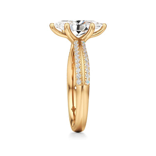 Auren Elongated Cushion Pave Band
