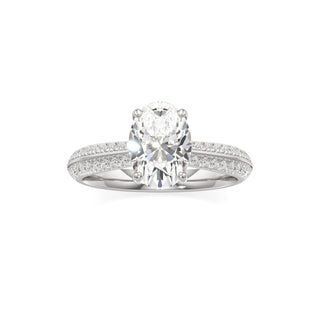 Auren Elongated Cushion Pave Band