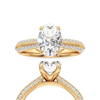 Auren Elongated Cushion Pave Band