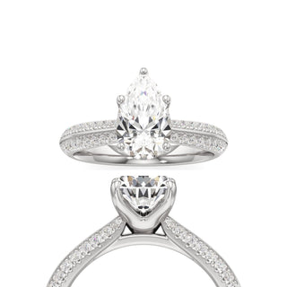 Auren Elongated Cushion Pave Band