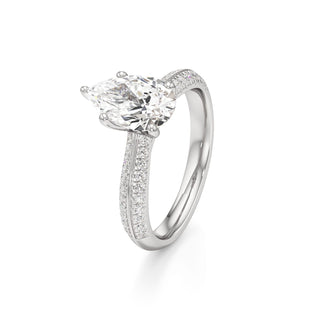Auren Elongated Cushion Pave Band