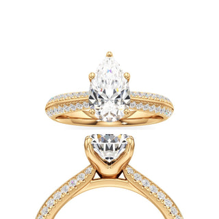 Auren Elongated Cushion Pave Band