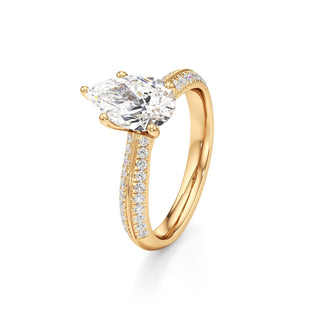 Auren Elongated Cushion Pave Band