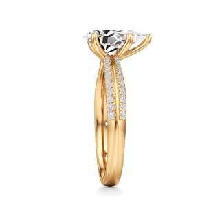 Auren Elongated Cushion Pave Band