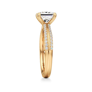 Auren Elongated Cushion Pave Band