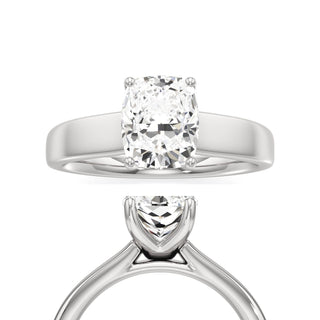 Azalea Elongated Cushion Wide Band Solitaire