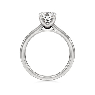 Azalea Emerald Wide Band Solitaire