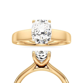 Azalea Elongated Cushion Wide Band Solitaire