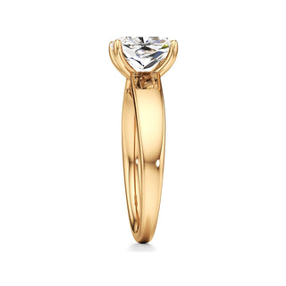 Azalea Emerald Wide Band Solitaire
