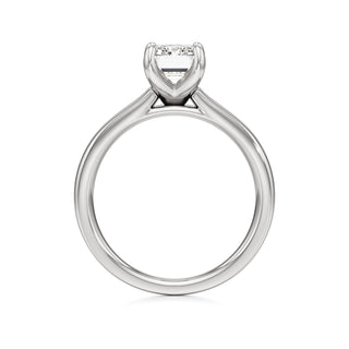 Azalea Emerald Wide Band Solitaire