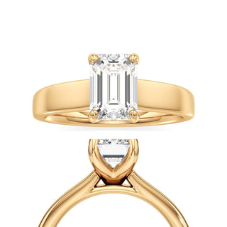 Azalea Round Wide Band Solitaire
