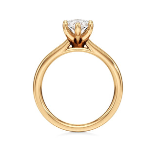 Azalea Emerald Wide Band Solitaire