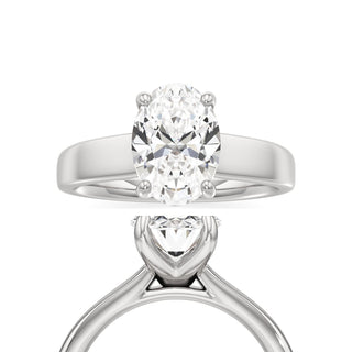 Azalea Round Wide Band Solitaire