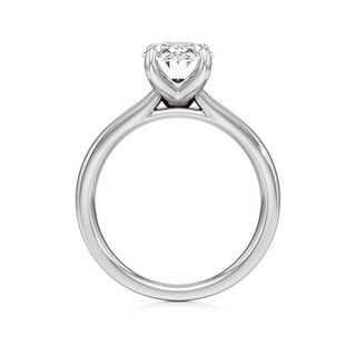 Azalea Emerald Wide Band Solitaire