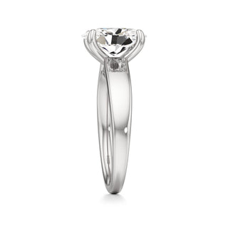 Azalea Emerald Wide Band Solitaire