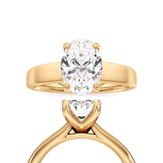 Azalea Round Wide Band Solitaire