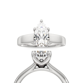 Azalea Round Wide Band Solitaire